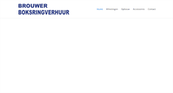 Desktop Screenshot of boksringverhuur.nl